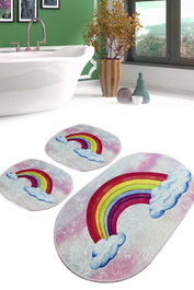 Mijölnir Leno Djt Juego de alfombrillas de baño Multicolor 3 piezas